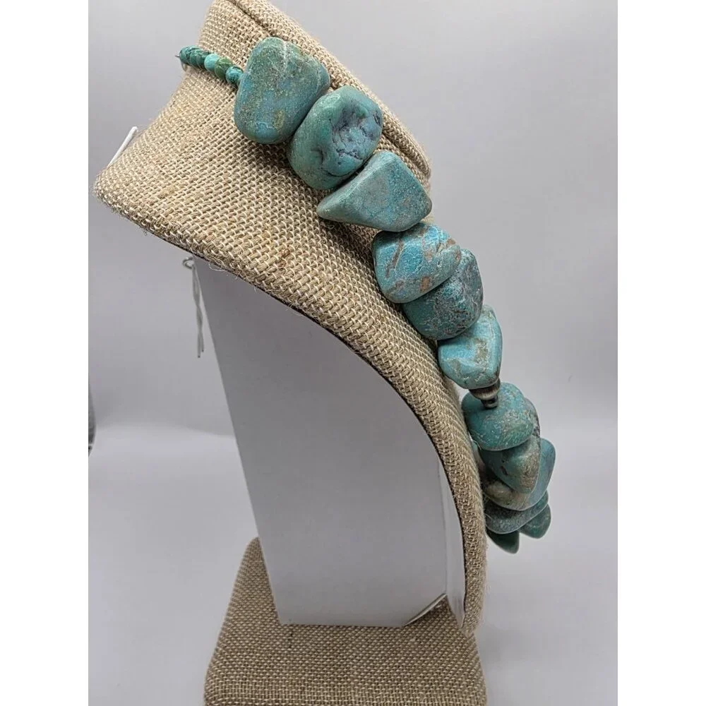 Huge Turquoise and Navajo Pearls Necklace 22